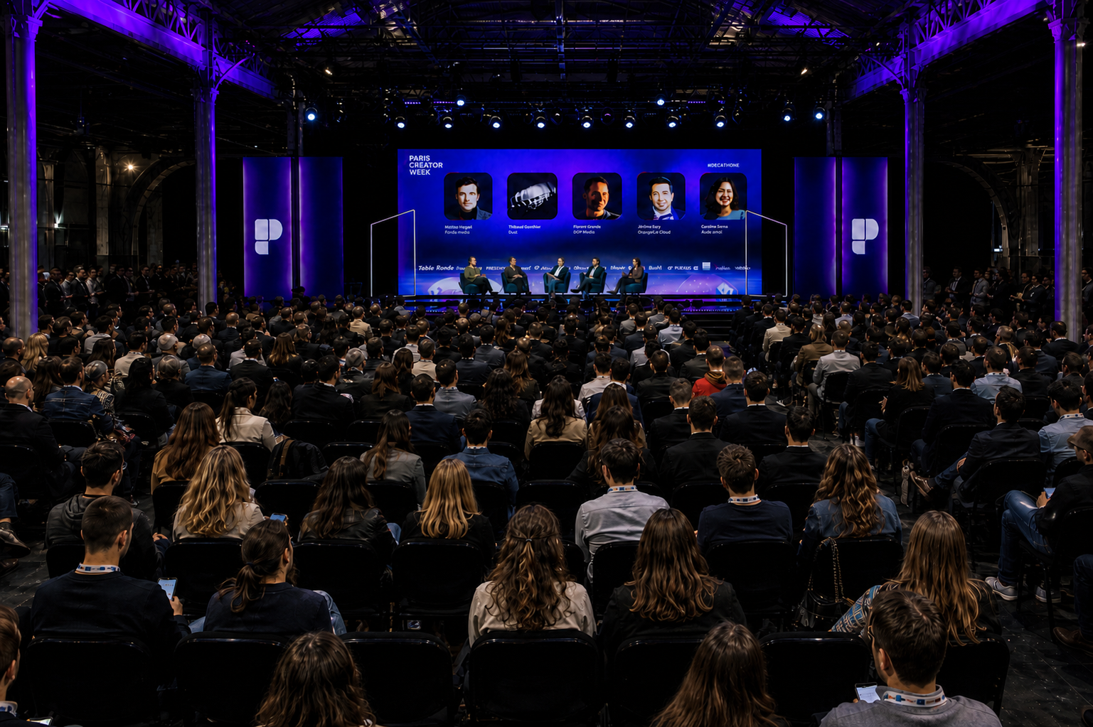 Master Stage panel with the sponsor lineup